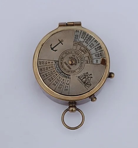 Antique Brass Pocket Compass,  for Marines Camping Travelling Equipment, Boat Compass